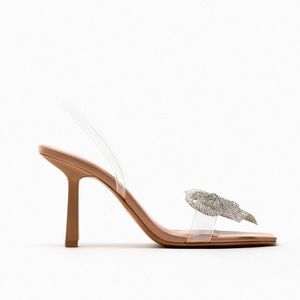 Zara bow trim vinyl shoe size 6